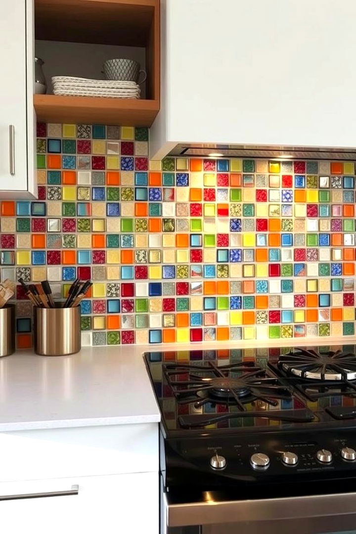 Mosaic Pattern Splashback - 22 Kitchen Splashback Ideas