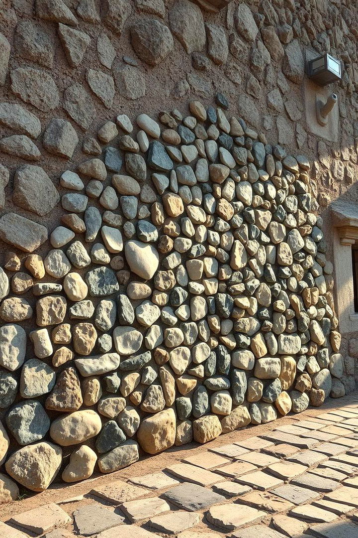 Mosaic Rock Art Dynamic Natural Backdrops - 22 Outdoor Wall Decor Ideas