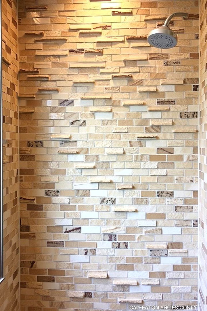Mosaic Stone Artistry - 22 Stone Shower Design Ideas