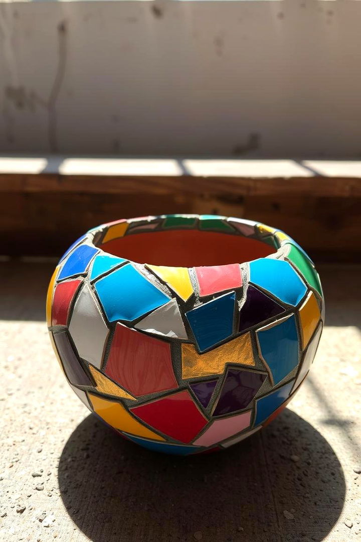 Mosaic Style Masterpieces - 22 Painted Pot Ideas