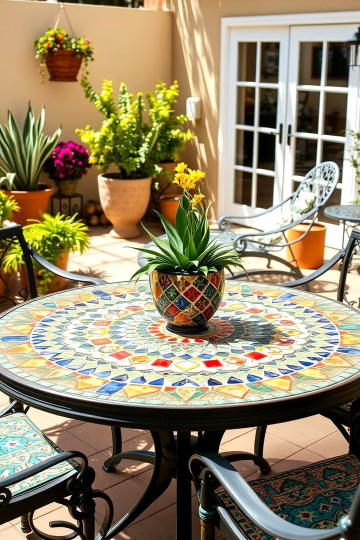 Mosaic Tables - 22 Patio Decor Ideas