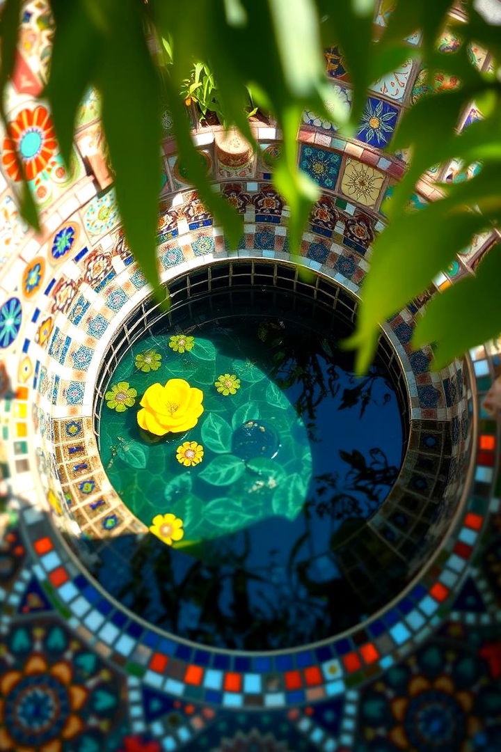 Mosaic Tile Borders - 22 Pond Edging Ideas