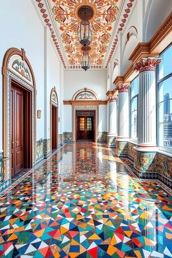 Mosaic Tile Mastery - 22 Bedroom Flooring Ideas
