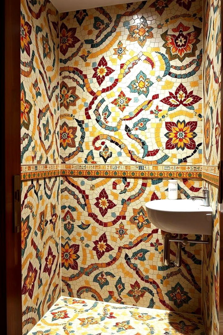 Mosaics and Tile Art - 22 Bathroom Art Ideas