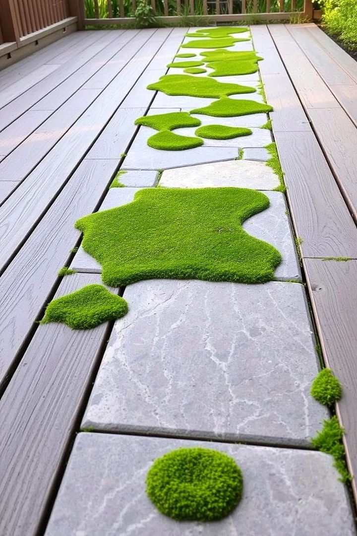 Moss Decor Accents on Decks - 22 Deck Decorating Ideas With Plant