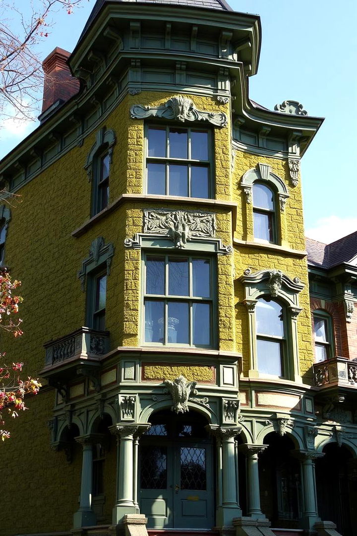 Moss Green Timeless Appeal - 22 Green Victorian House Colors