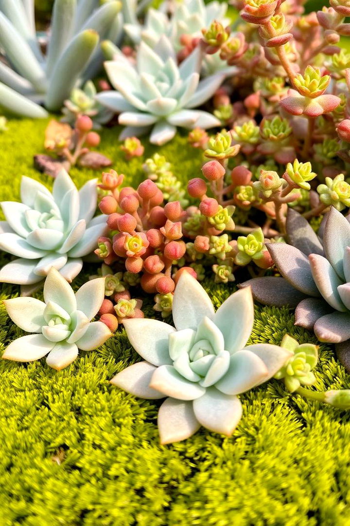Moss and Succulent Combo - 22 Moss Garden Ideas