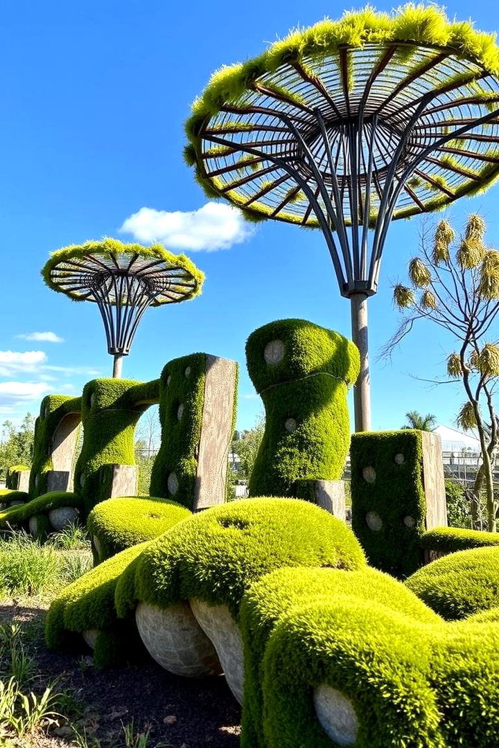 Moss as Art in the Garden - 22 Moss Garden Ideas