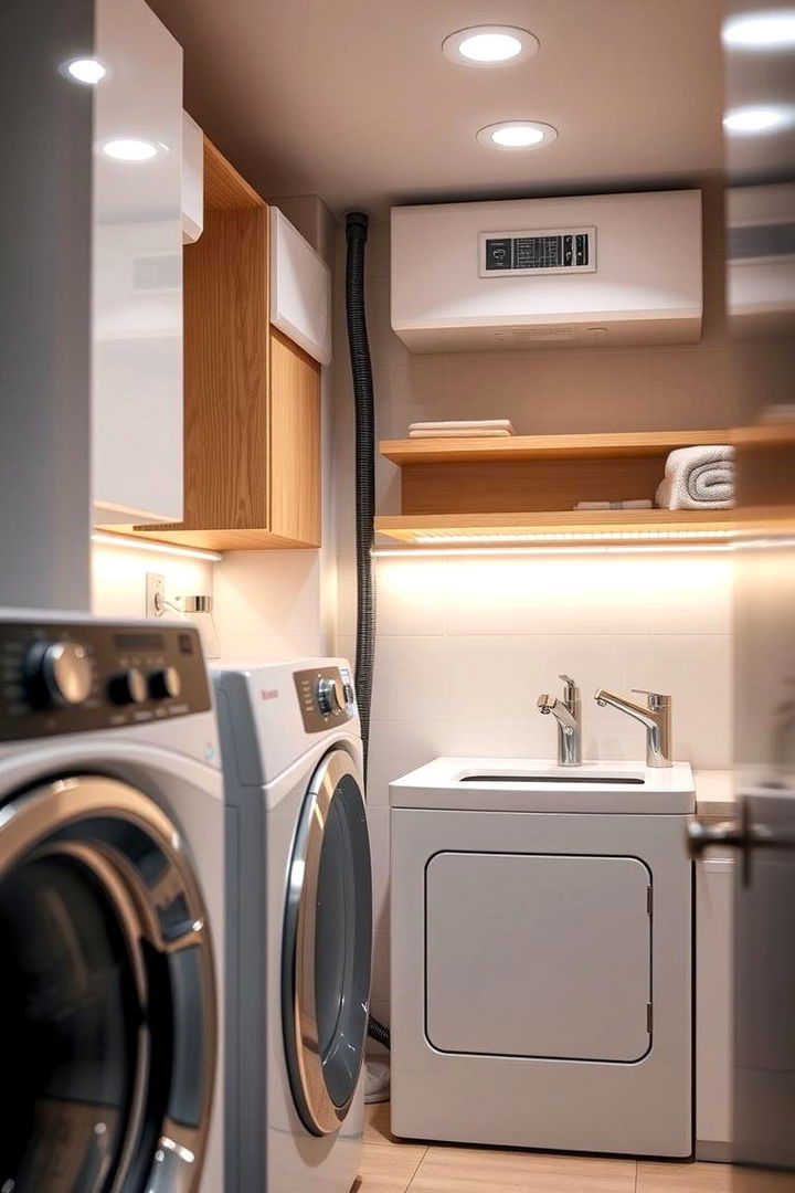 Motion Sensor Lighting for Efficiency - 22 Laundry Room Lighting Ideas