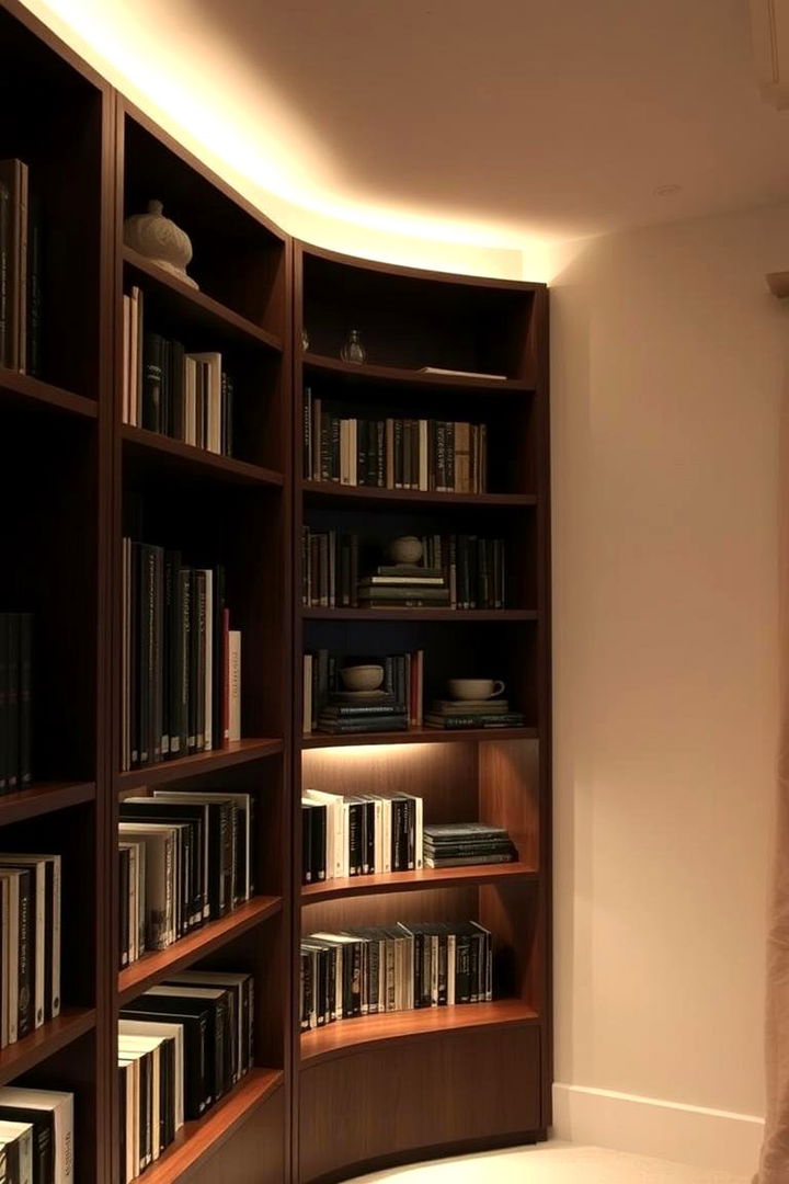 Motion Sensor Lights - 22 Bookshelf Lighting Ideas