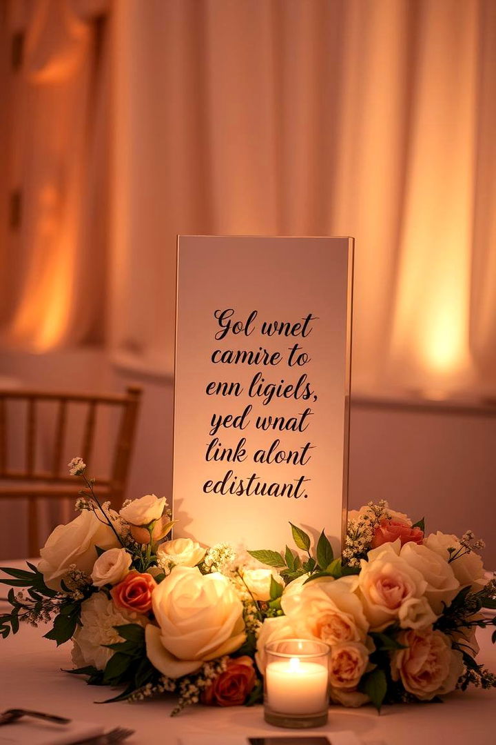 Motivational Quote Display Centerpiece - 22 Graduation Centerpiece Ideas