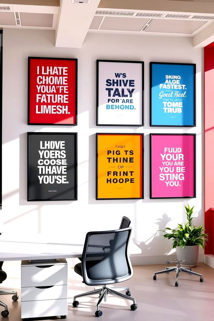 Motivational Quote Prints - 22 Office Wall Decor Ideas