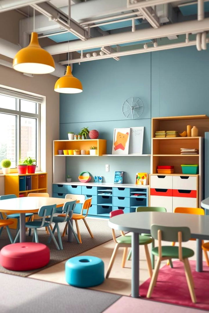 Multi Activity Hub - 22 Basement Playroom Ideas