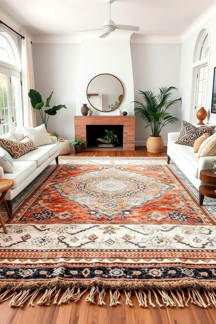 Multi Dimensional Layers - 22 Boho Rug Ideas