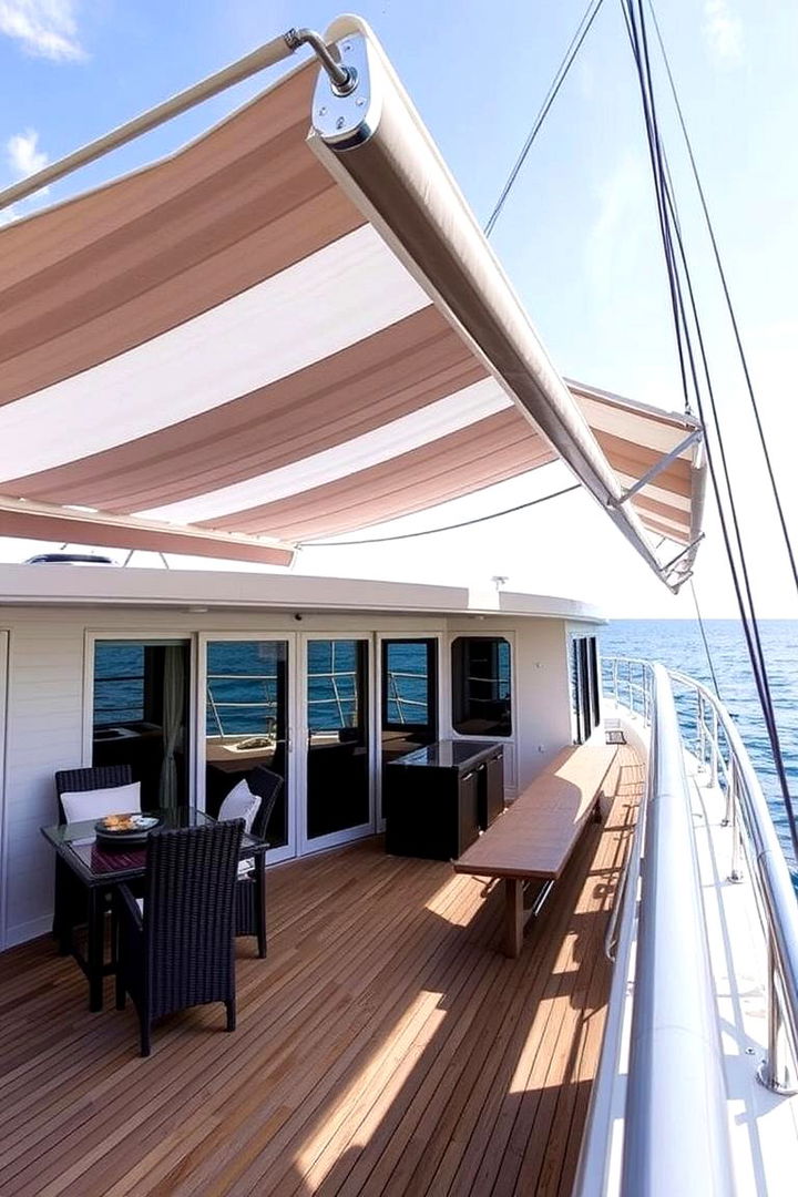Multi Directional Light Control - 22 Partially Covered Deck Ideas