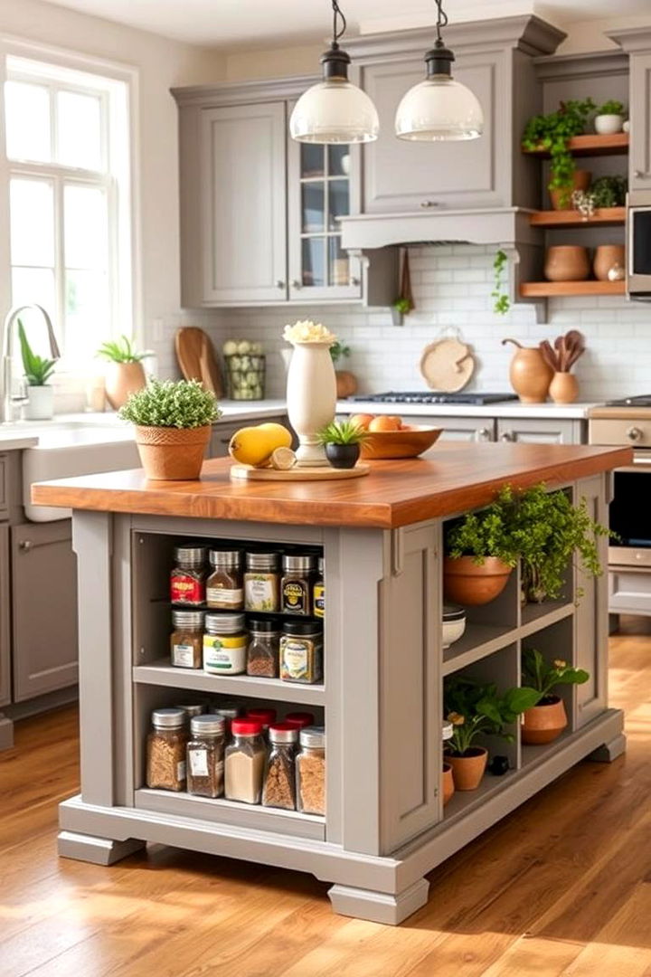 Multi Functional Centerpiece - 22 Kitchen Island Centerpiece Ideas