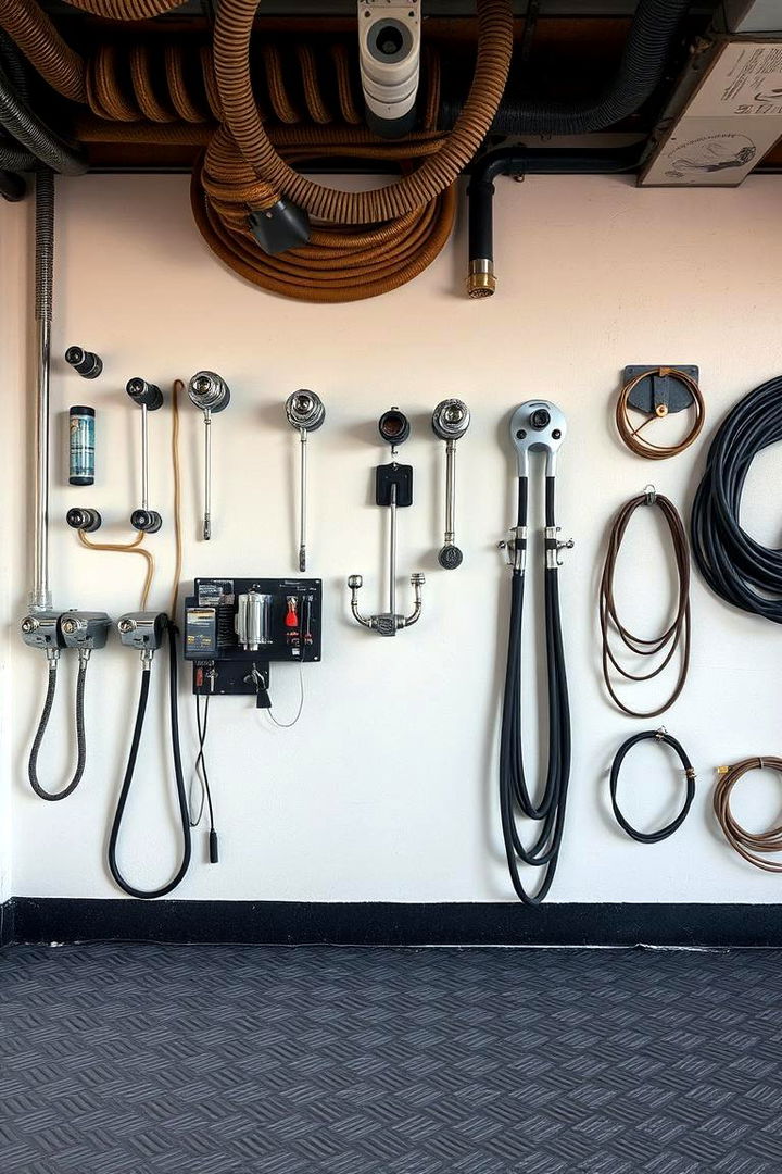 Multi Functional Coil Walls - 22 Garage Wall Ideas