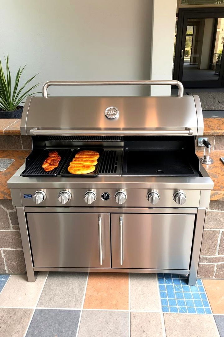Multi Functional Cooking Surface - 22 Bbq Island Ideas