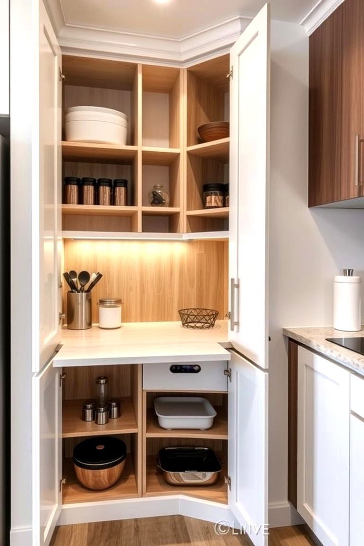 Multi Functional Designs - 22 Corner Cabinet Ideas