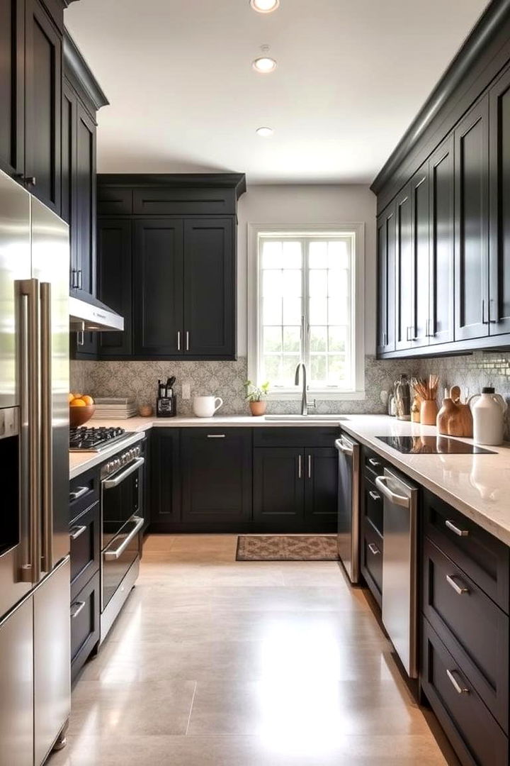 Multi Functional Designs - 22 kitchens with beautiful black cabinets