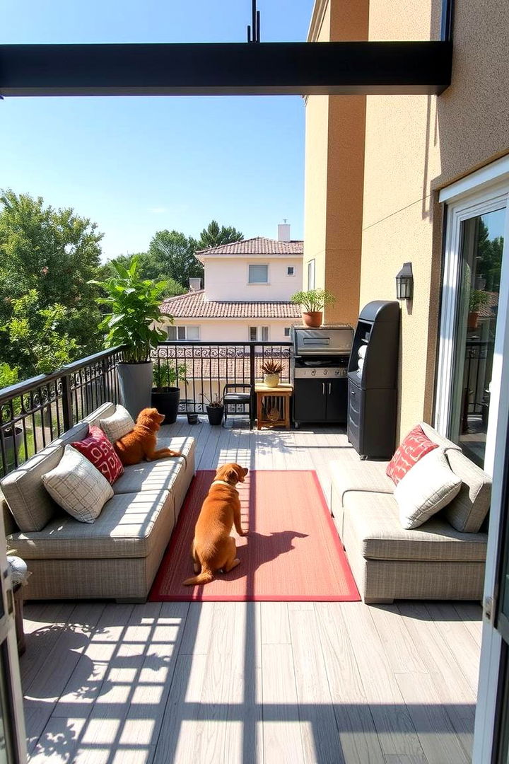 Multi Functional Dog Haven - 22 Dog Balcony Ideas
