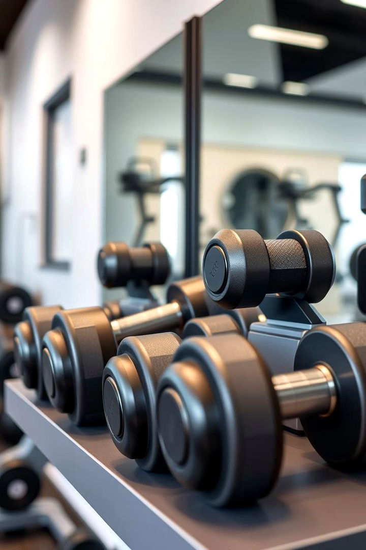 Multi Functional Dumbbells - 22 Small Home Gym Ideas