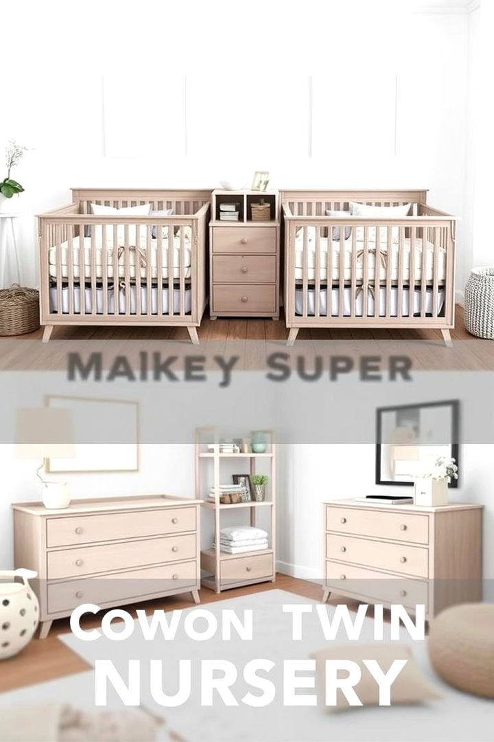 Multi Functional Furniture Pieces - 22 Twin Nursery Ideas