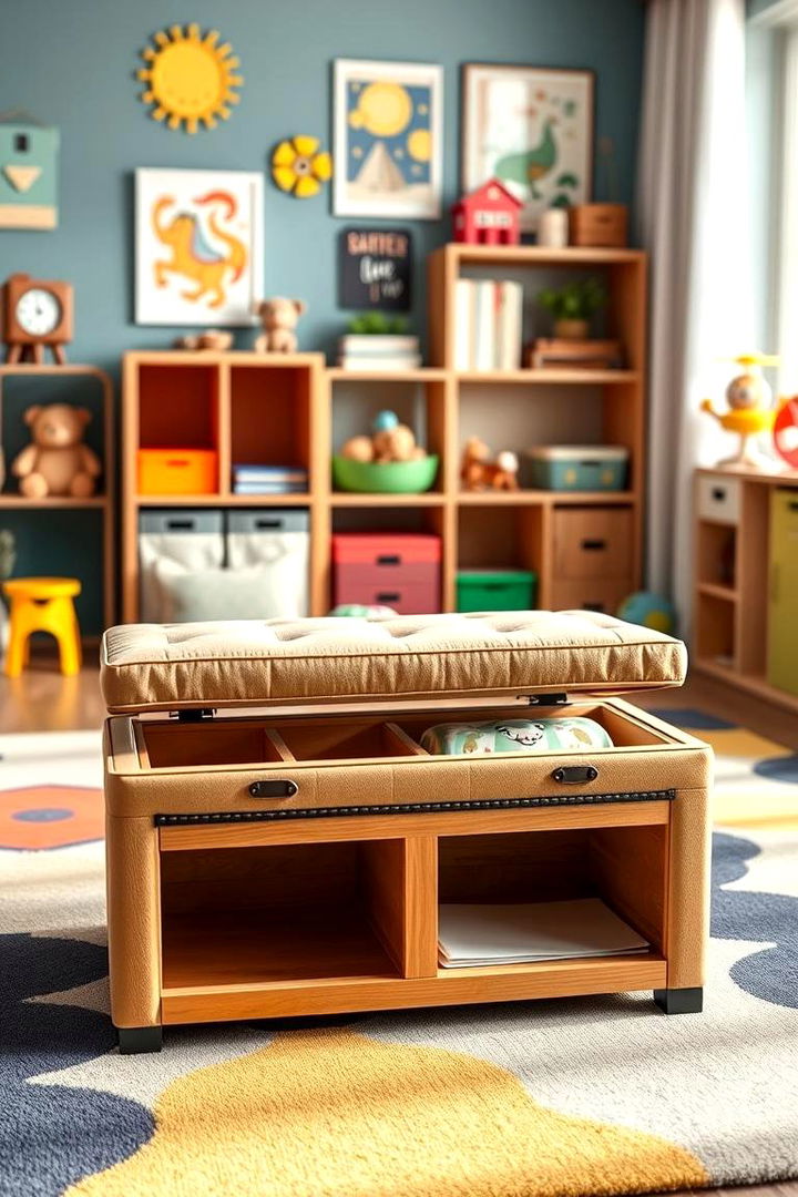 Multi Functional Furniture Storage - 22 Playroom Storage Ideas