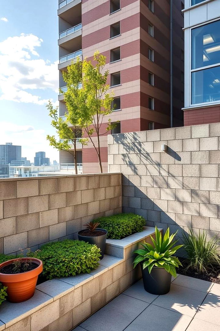 Multi Functional Integration - 22 Concrete Block Fence Ideas