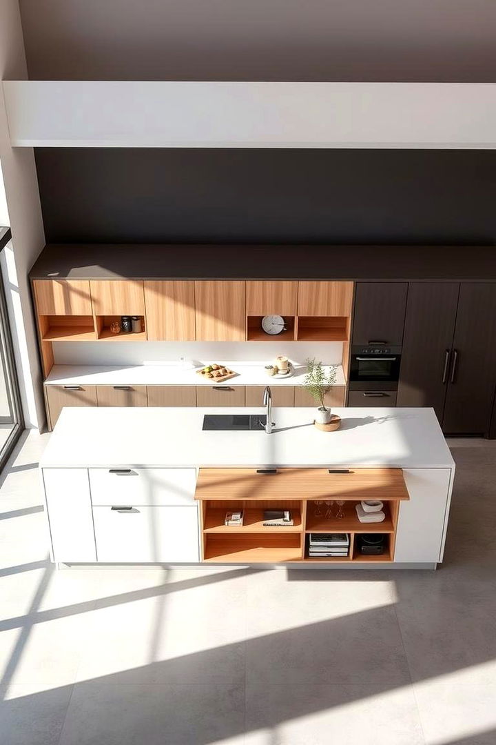 Multi Functional Islands - 22 Parallel Modular Kitchen Design Ideas