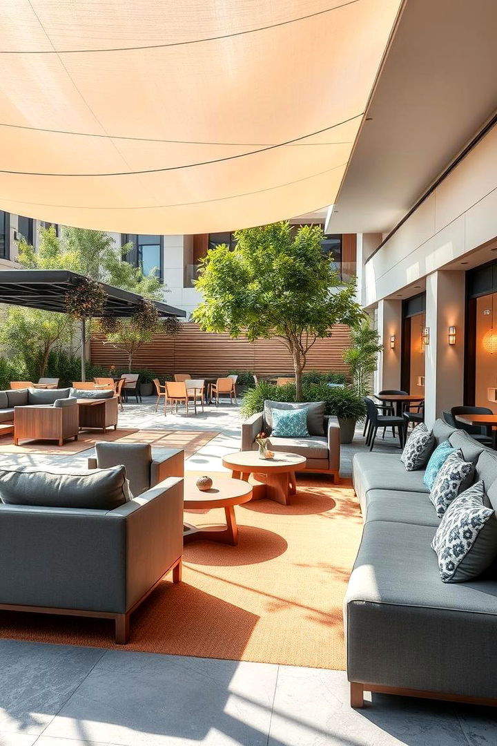 Multi Functional Lounge Area - 22 Front Yard Patio Ideas