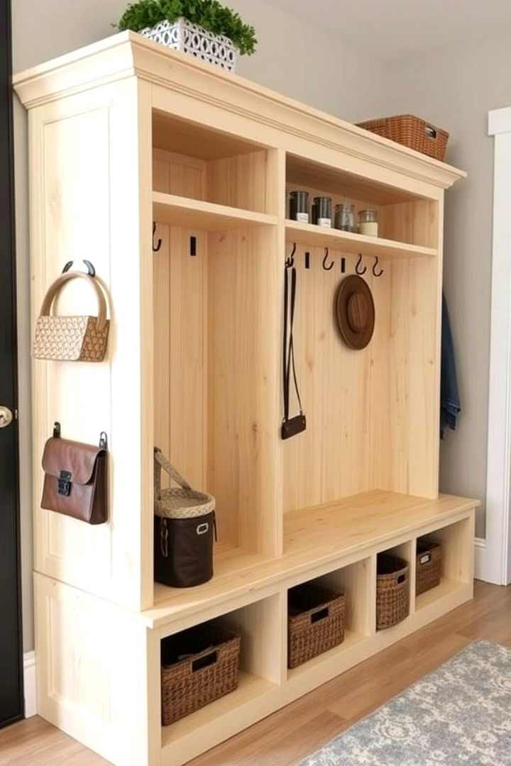Multi Functional Organizer Bench - 22 Entryway Bench Ideas