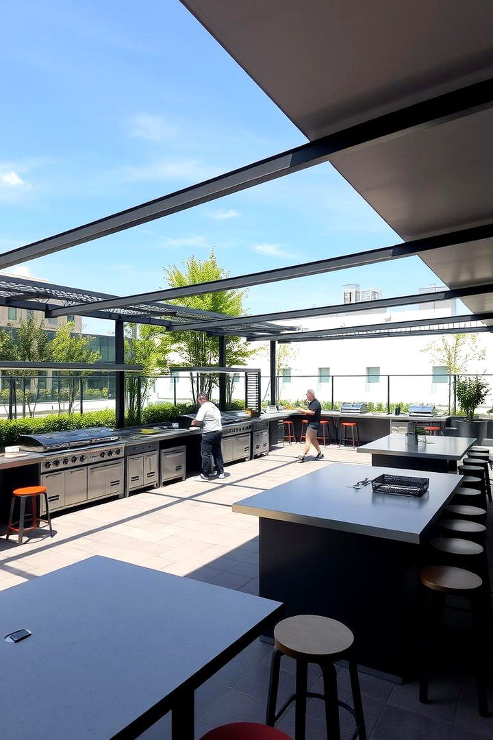 Multi Functional Outdoor Cooking Area - 22 Outdoor Kitchen Designs