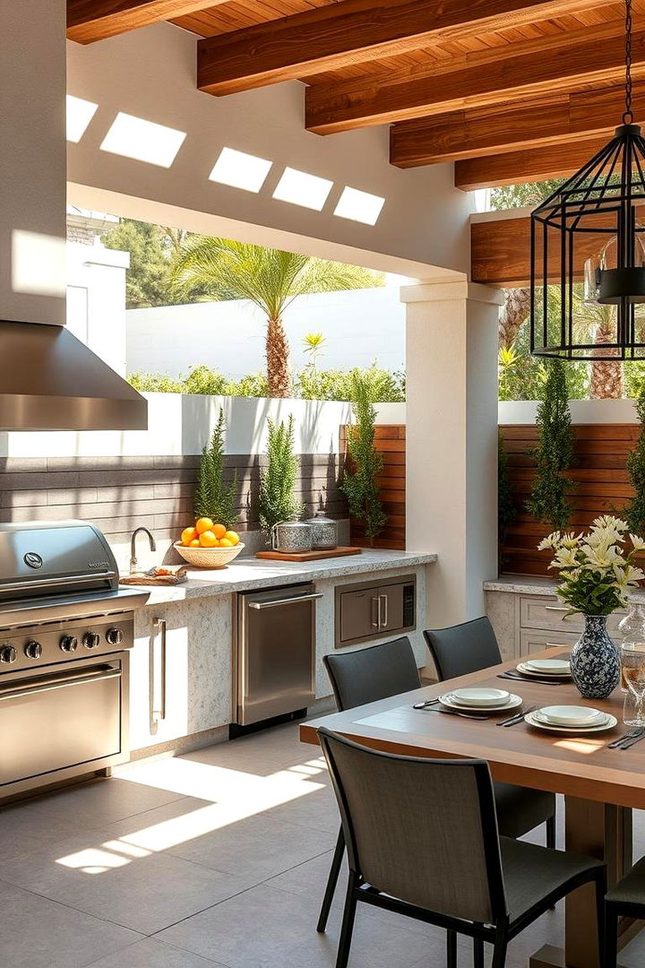 Multi Functional Outdoor Kitchen - 22 Modern Backyard Ideas