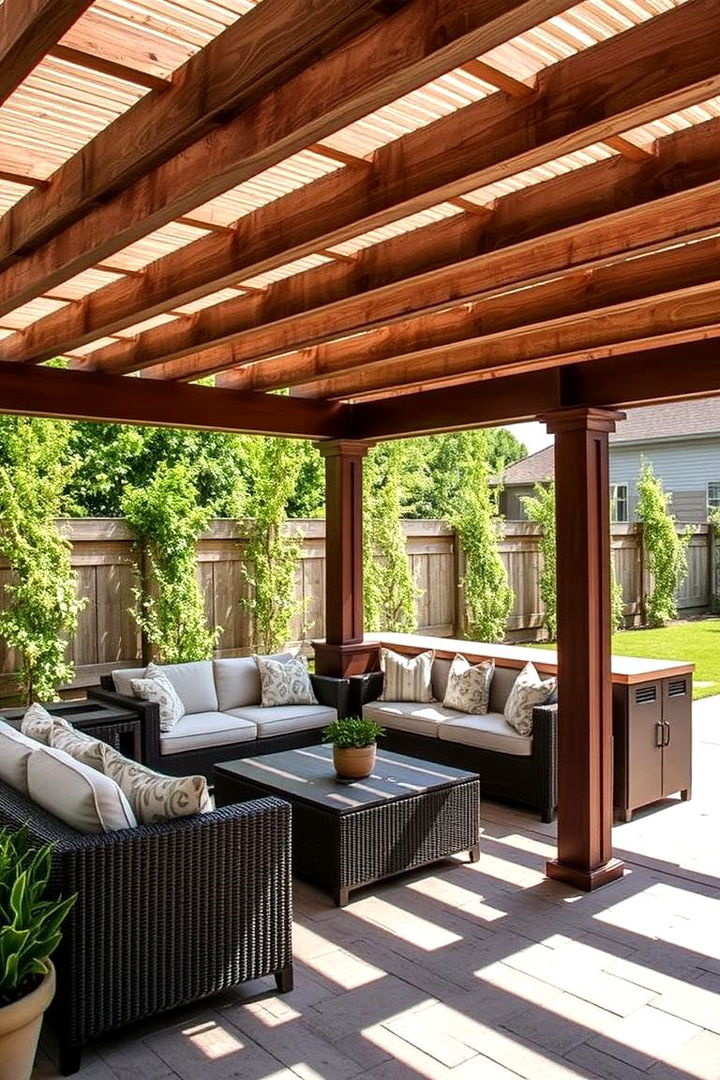 Multi Functional Outdoor Living - 22 Small Patio Pergola Ideas
