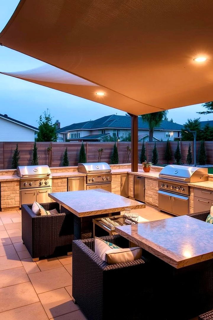 Multi Functional Outdoor Lounge Kitchen - 22 Luxury Outdoor Kitchen Ideas
