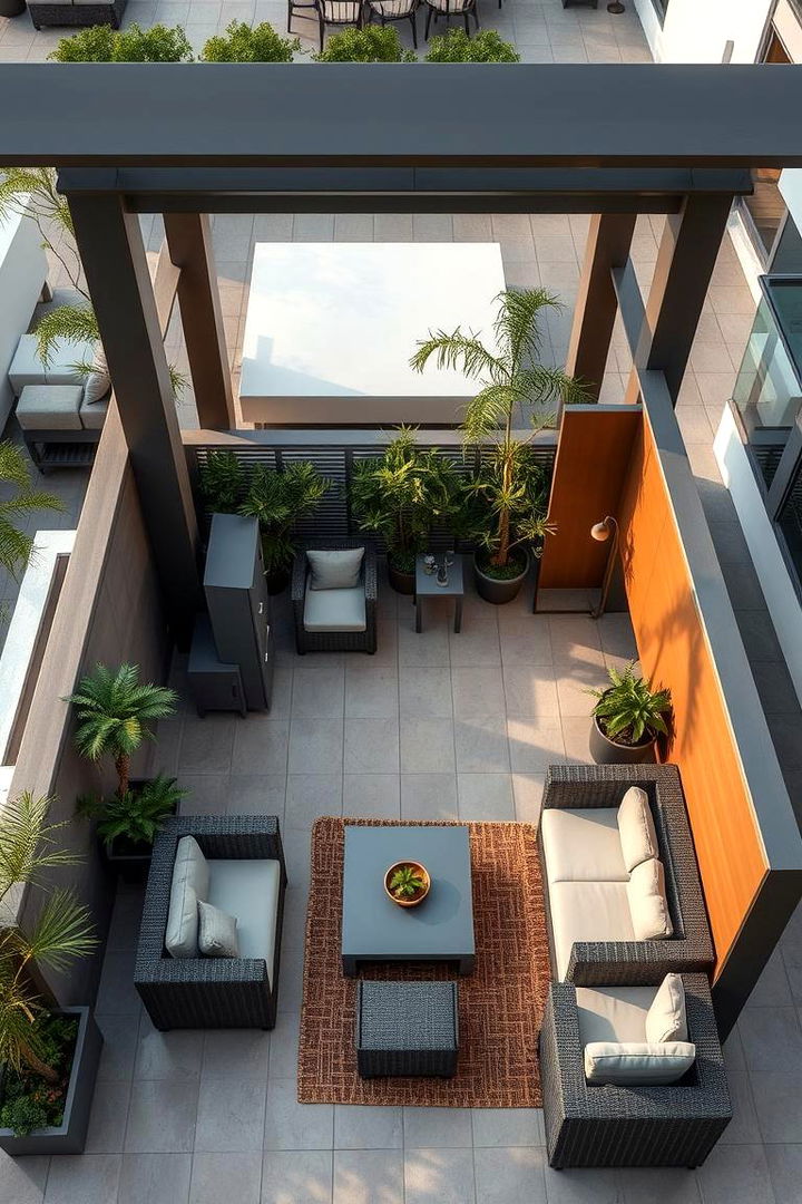Multi Functional Outdoor Structures with Barriers - 22 Pool Privacy Ideas
