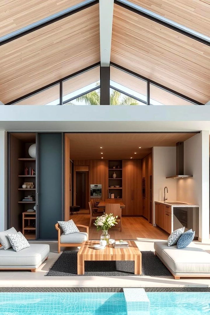 Multi Functional Space Design - 22 Pool House With Outdoor Kitchen Ideas