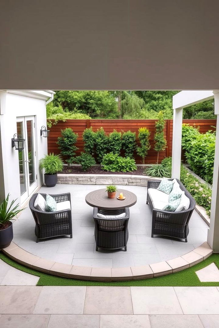 Multi Functional Space Zones - 22 Semi Circle Patio Ideas and Inspiration