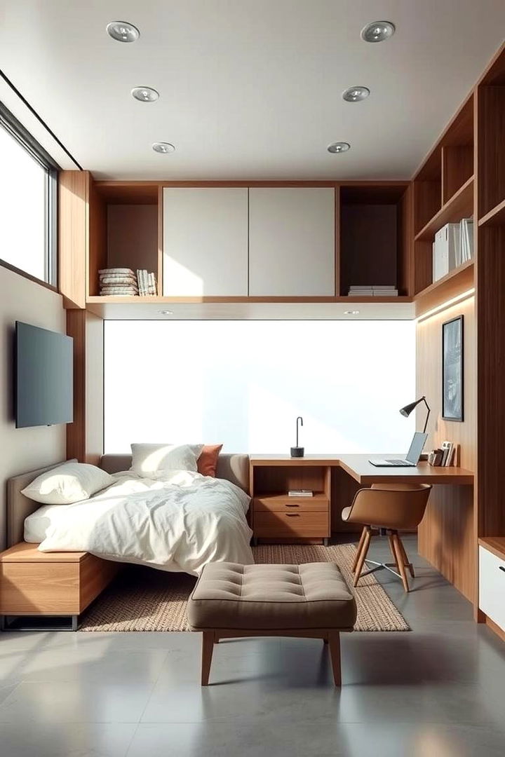 Multi Functional Spaces - 22 Minimalist Bedroom Ideas