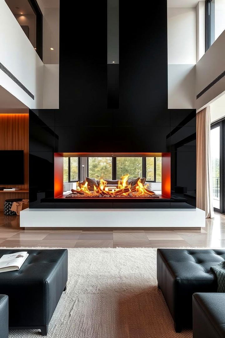 Multi Functional Spaces with Dual Heating - 22 Double-sided Fireplace Ideas