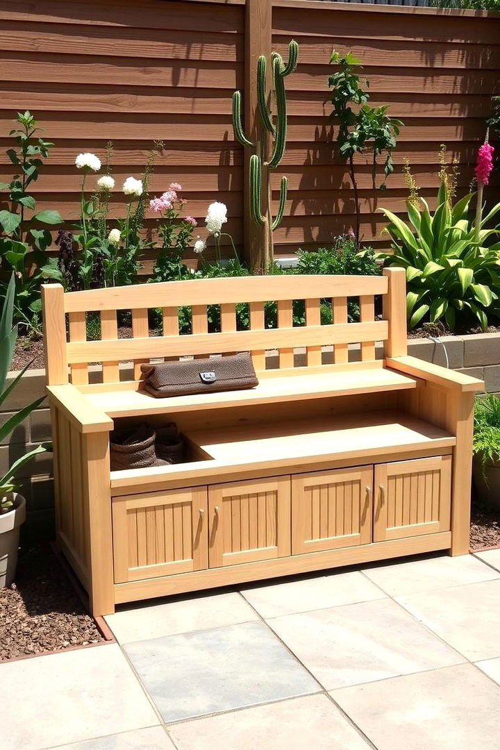 Multi Functional Storage Bench - 22 Garden Bench Ideas