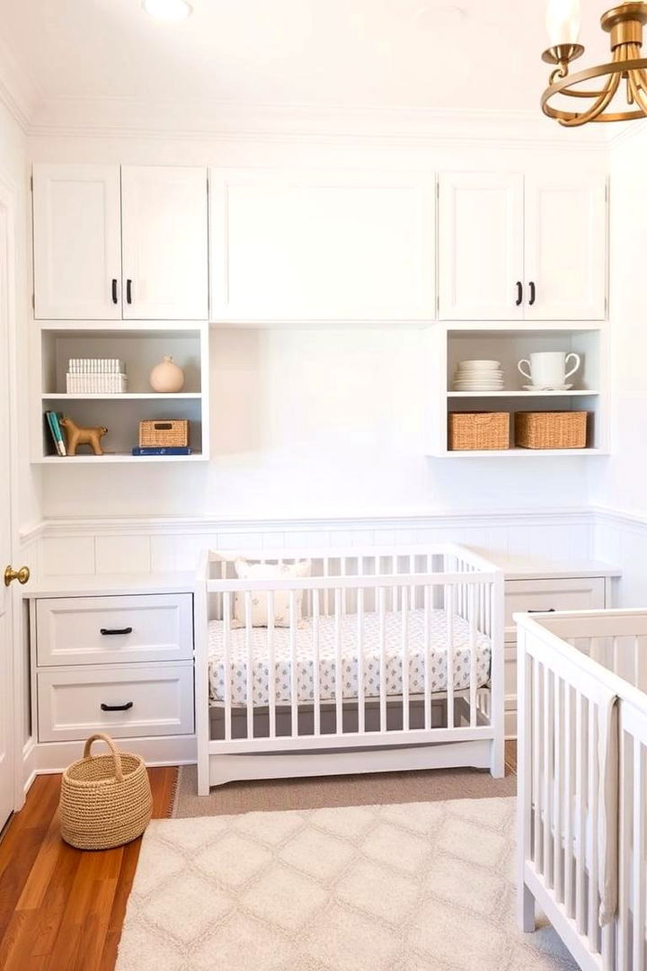 Multi Functional Storage Integration - 22 Wainscoting Nursery Ideas