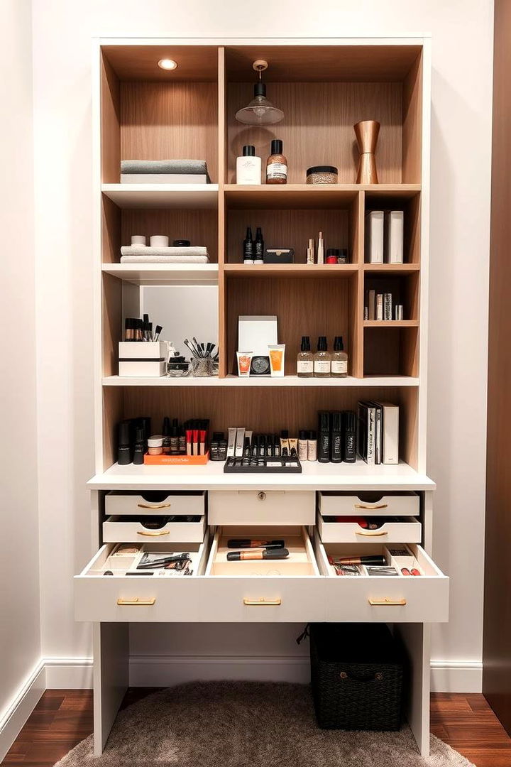 Multi Functional Storage Savvy - 22 Makeup Room Ideas