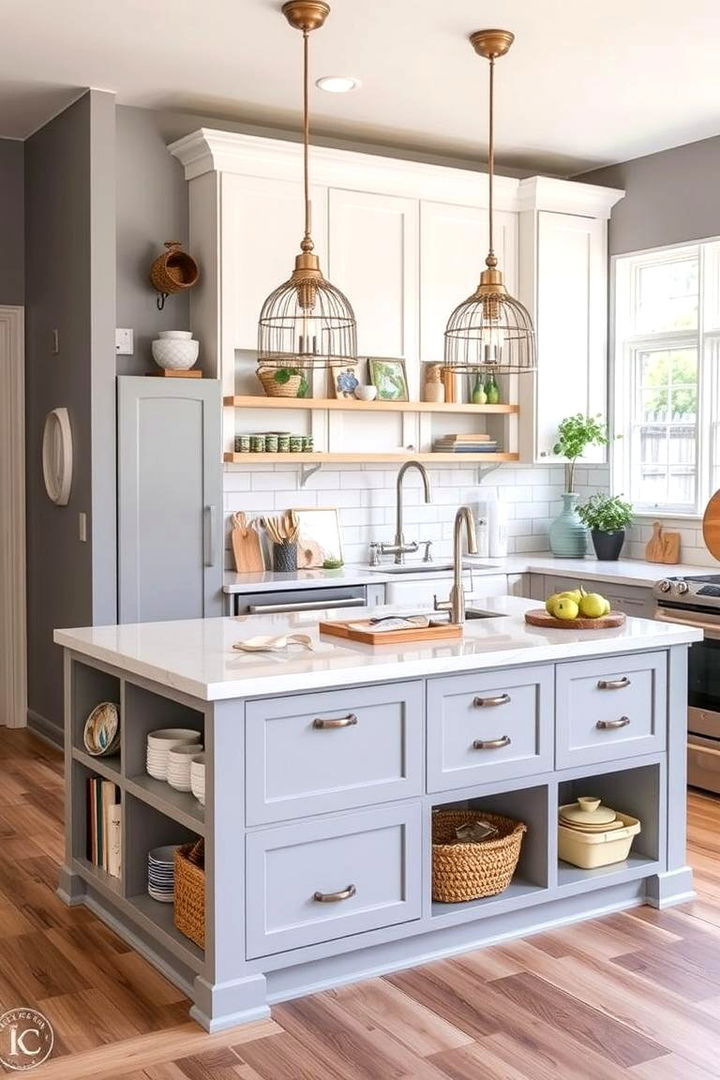Multi Functional Workspace Island - 22 Shiplap Kitchen Island Ideas