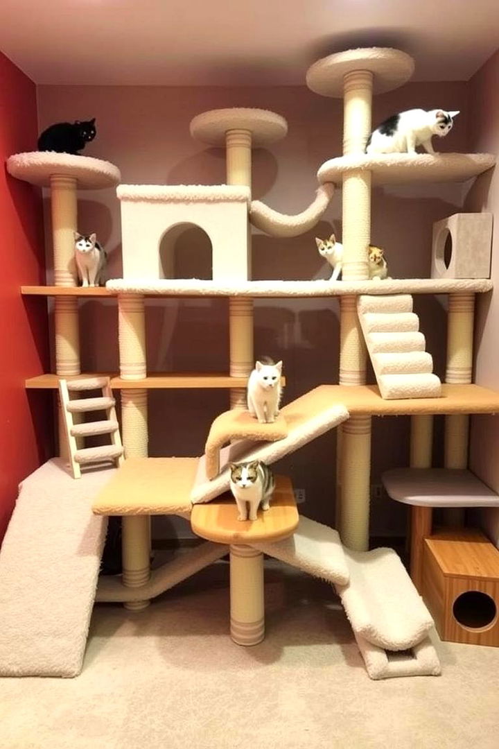 Multi Level Cat Adventure Room - 22 Cat Room Ideas