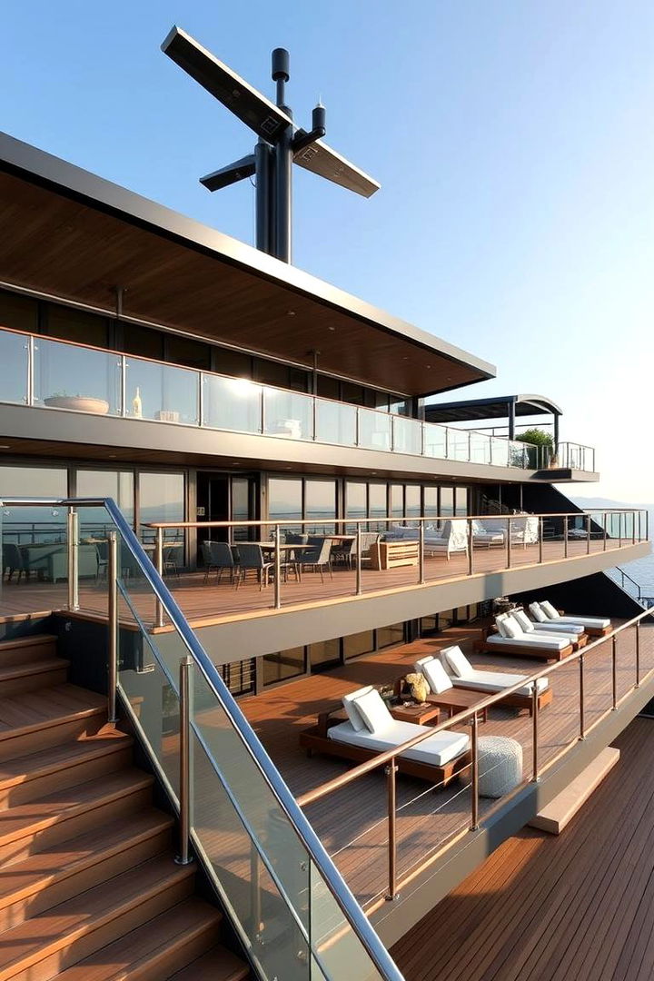 Multi Level Decking Concept - 22 Mobile Home Deck Ideas