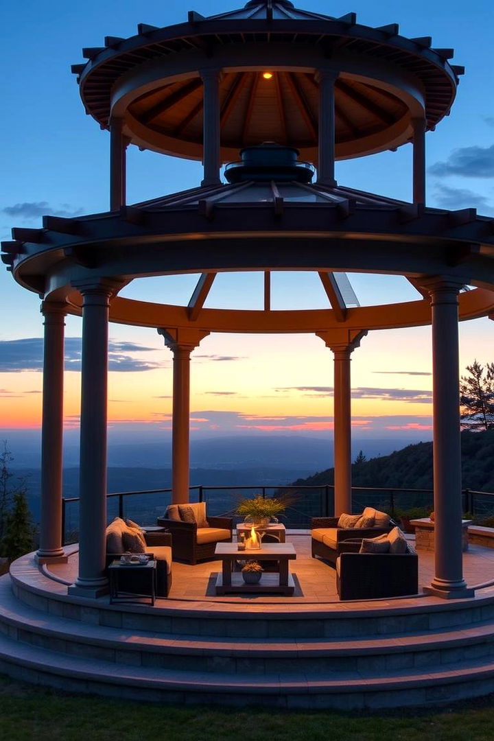 Multi Level Entertaining Gazebo - 22 Backyard Gazebo Ideas
