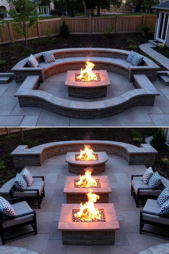 Multi Level Fire Pit Layout - 22 Fire Pit Ideas