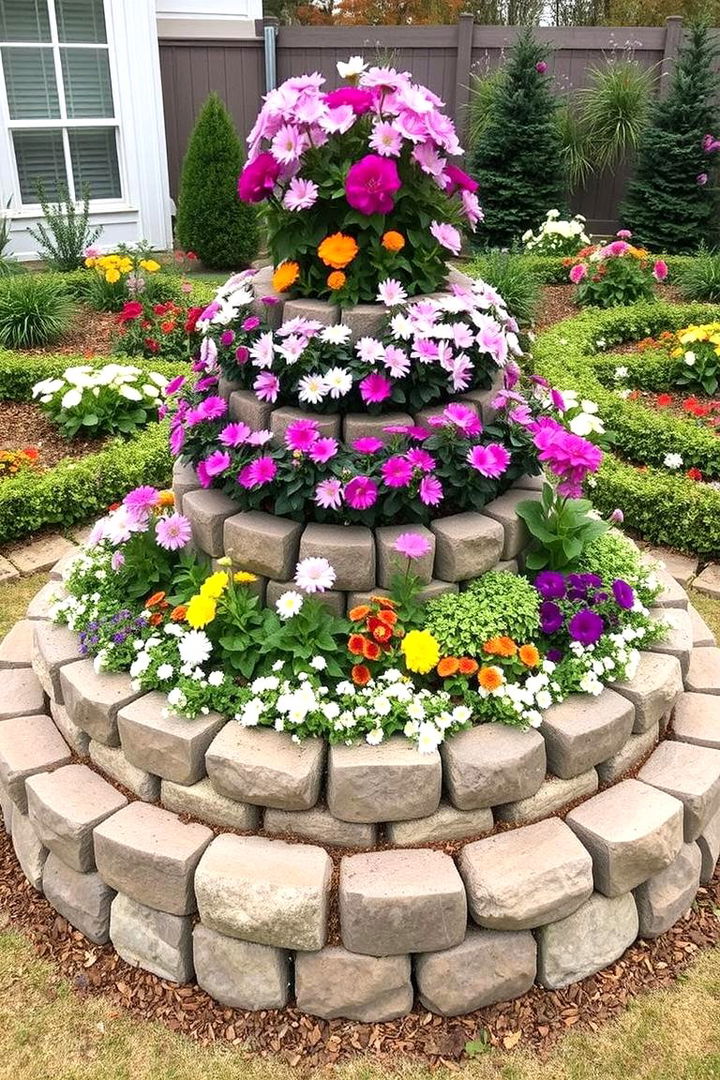 Multi Level Flower Bed Designs - 22 Flower Bed Ideas